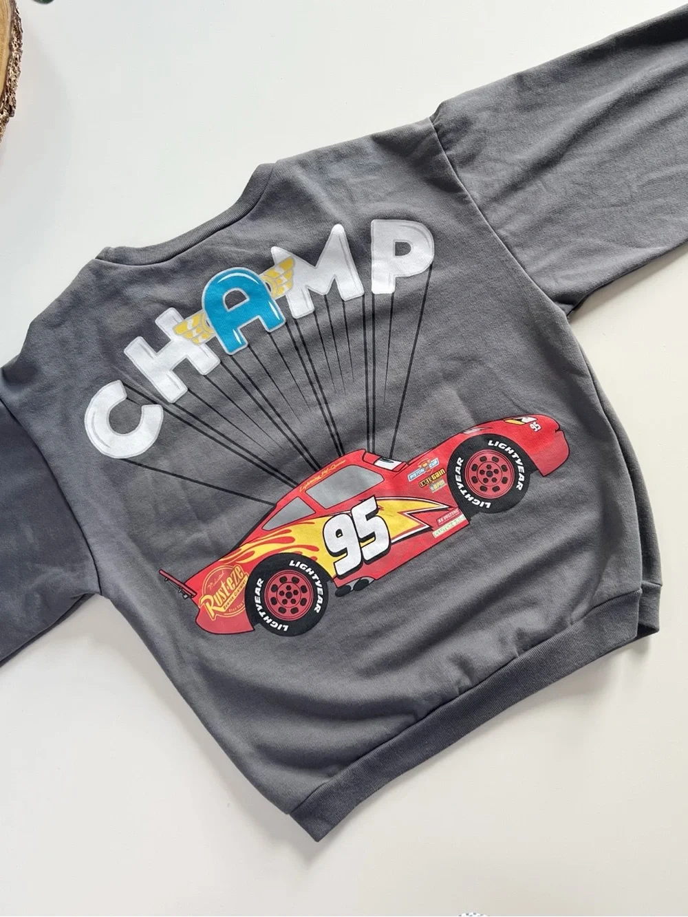 Disney Pixar Cars Lightning McQueen Sweatshirt & Sweatpants Set | Size 7